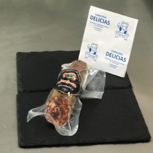 chorizo iberico bellota en carniceria delicias